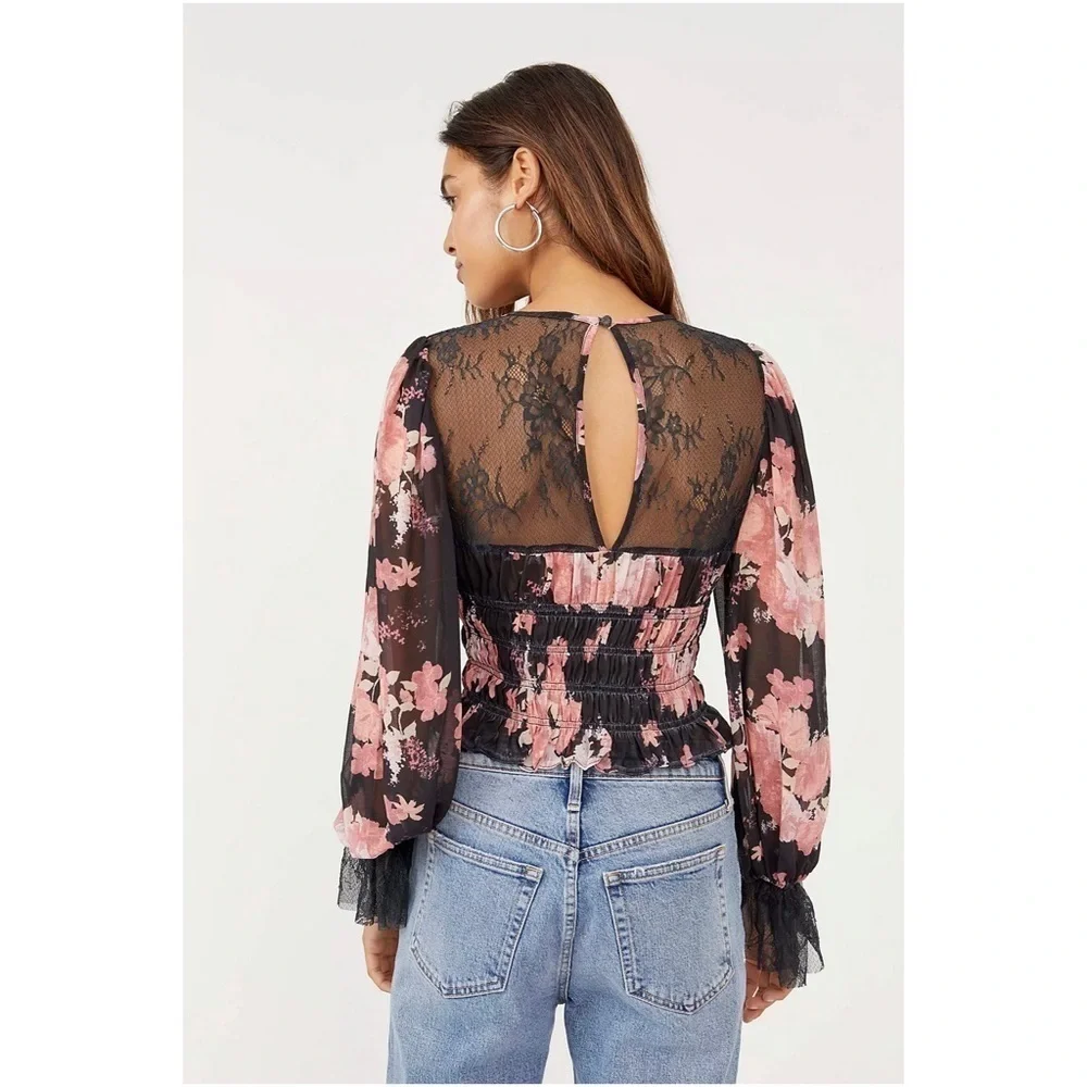 Free People Daphne Blouse Sz. Large NWOT